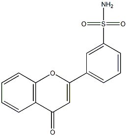 flavone-3'-sulfonamide 结构式
