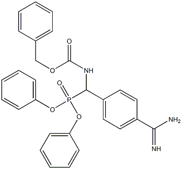 diphenyl (N-(benzyloxycarbonyl)amino)(4-amidinophenyl)methane phosphonate