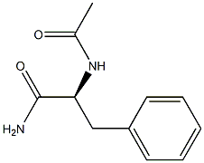acetylphenylalanylamide 化学構造式