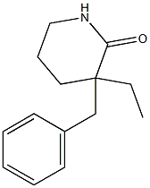 3-benzyl-3-ethyl-2-piperidinone 化学構造式