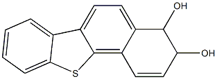 3,4-dihydro-3,4-dihydroxybenzo(b)naphtho(2,1-d)thiophene,,结构式