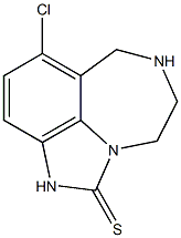 8-chlorotetrahydroimidazo(4,5,1-jk)(1,4)-benzodiazepin-2(1H)-thione,,结构式