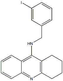 1,2,3,4-tetrahydro-N-(3-iodophenyl-methyl)-9-acridinamine 结构式
