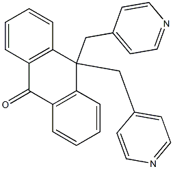 10,10-bis(4-pyridinylmethyl)-9(10H)-anthracenone,,结构式