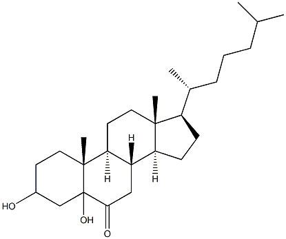 5-hydroxy-6-ketocholestanol Struktur