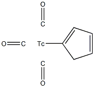 cyclopentadienyl tricarbonyl technetium Structure