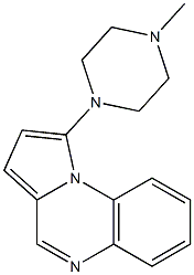 1-(4-methyl-1-piperazinyl)pyrrolo(1,2-a)quinoxaline,,结构式