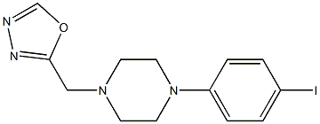 2-(4-(4-iodophenyl)-1-piperazinylmethyl)-1,3,4-oxadiazole Structure