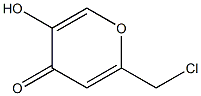 2-chloromethyl-5-hydroxy-4-pyranone Structure