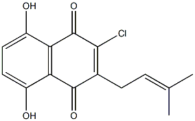 2-chloro-5,8-dihydroxy-3-(3-methyl-2-butenyl)-1,4-naphthoquinone|