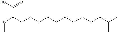 2-methoxy-13-methyltetradecanoic acid,,结构式