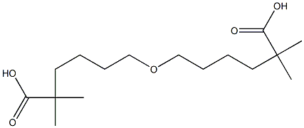 6,6'-oxybis(2,2-dimethylhexanoic acid) Structure