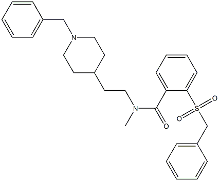 1-benzyl-4-(N-methyl-N-((phenylmethylsulfonyl)phenylcarbonyl)aminoethyl)piperidine
