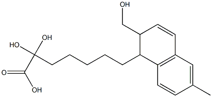 dihydroxy-7-(1,2-dihydro-2-hydroxymethyl-6-methylnaphthalen-1-yl)heptanoic acid,,结构式