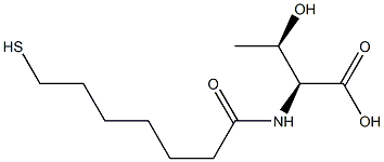 N-(7-mercaptoheptanoyl)threonine,,结构式