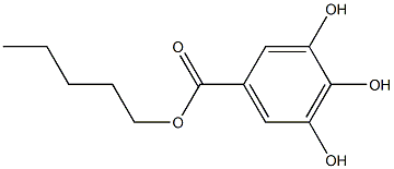 pentyl gallate,,结构式