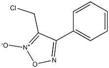 3-chloromethyl-4-phenyl-1,2,5-oxadiazole-2-oxide Structure