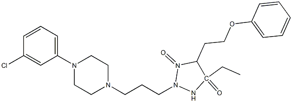 2-(3-(4-(3-chlorophenyl)-1-piperazinyl-)propyl)-5-ethyl-1,2,4,5-tetrahydro-4-(2-phenoxyethyl)-3H,5H-triazol-3,5-dione