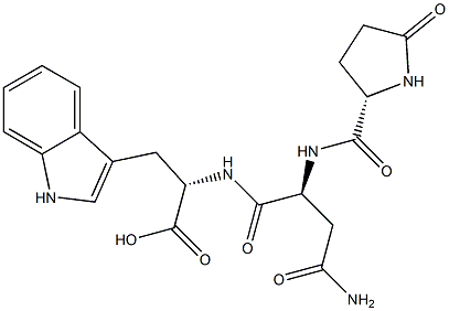 pyroglutamyl-asparagyl-tryptophan 结构式