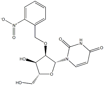 2'-O-(o-nitrobenzyl)uridine 化学構造式
