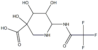 6-(trifluoroacetamido)-3,4,5-trihydroxypiperidine-3-carboxylic acid