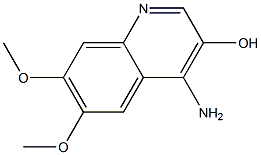 4-amino-6,7-dimethoxy-3-quinolinol 结构式