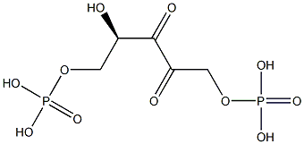 glycero-2,3-pentodiulose 1,5-bisphosphate Structure