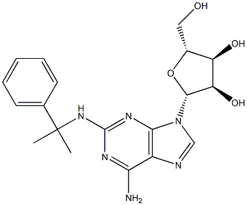 2-((phenylisopropyl)amino)adenosine 化学構造式