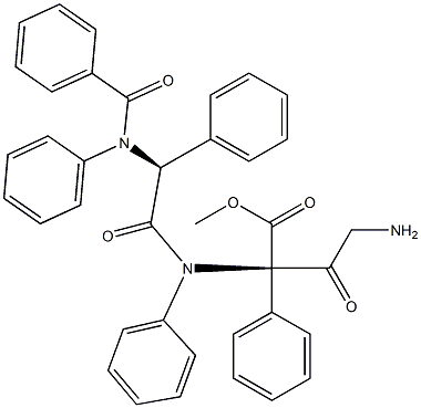 N-(benzoyl)diphenylglycyl-diphenylglycyl-glycine methyl ester Structure