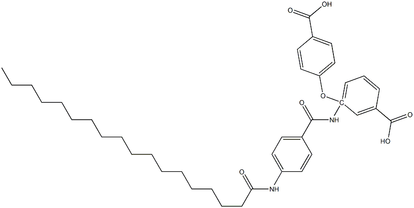 3-(4-octadecanoylaminobenzoylamino)-3',4-oxydibenzoic acid Structure