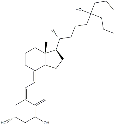 26,27-diethyl-1,25-dihydroxyvitamin D3,,结构式