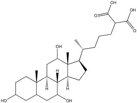 3,7,12-trihydroxycholestan-26,27-dioic acid|