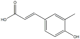 PARA-HYDROXY-3-METHYL-TRANS-CINNAMICACID Struktur