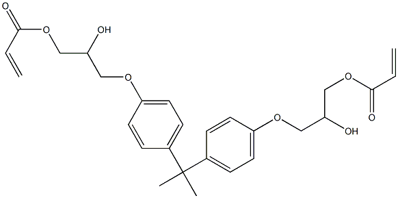 2,2-BIS(4-(2-HYDROXY-3-ACRYLOXYPROPOXY)PHENYL)-PROPANE Structure