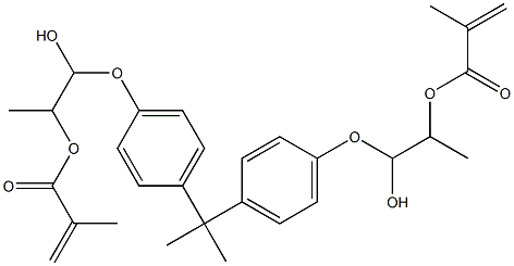 2,2-BIS(4-(2-METHACROYLOXYPROPOPOXY)PHENYL)PROPANE Structure