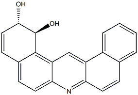 (+-)-TRANS-1,2-DIHYDROXY-1,2-DIHYDRODIBENZO(A,J)ACRIDINE 结构式