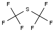 BIS(TRIFLUOROMETHYL)THIOETHER Structure