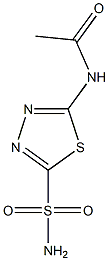 2-ACETYLAMINO-1,3,4-THIADIAZOLE-5-SULPHONAMIDE Struktur