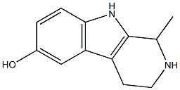 6-HYDROXY-1-METHYL-1,2,3,4-TETRAHYDRO-BETA-CARBOLINE Struktur