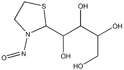 2-(1,2,3,4-TETRAHYDROXYBUTYL)-N-NITROSOTHIAZOLIDINE Struktur