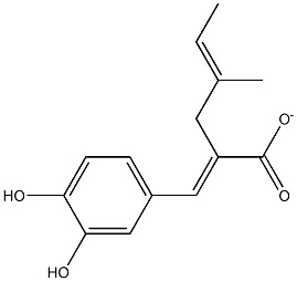 2-METHYL-2-BUTENYLCAFFEATE Struktur