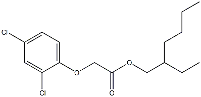 2-ETHYLHEXYLESTEROF2,4-DICHLOROPHENOXYACETICACID 化学構造式