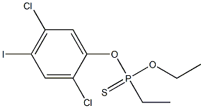 O-(2,5-DICHLORO-4-IODOPHENYL)O-ETHYLETHYLPHOSPHONOTHIONATE,,结构式