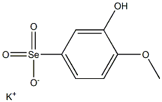 POTASSIUM3-HYDROXY-4-METHOXYBENZOLSELENONATE 化学構造式