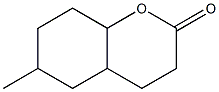 6-METHYLOCTAHYDROCOUMARIN,,结构式