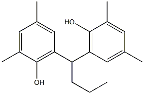 6,6'-BUTYLIDENEBIS(2,4-XYLENOL) Struktur