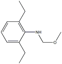 2,6-DIETHYL-N-(METHOXYMETHYL)ANILINE,,结构式