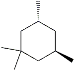 CIS,TRANS-1,1,3,5-TETRAMETHYLCYCLOHEXANE 结构式