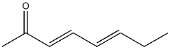 OCTA-3,5-DIEN-2-ONE Structure