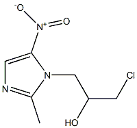 IMIDAZOLE-1-ETHANOL,ALPHA-(CHLOROMETHYL)-2-METHYL-5-NITRO. Structure